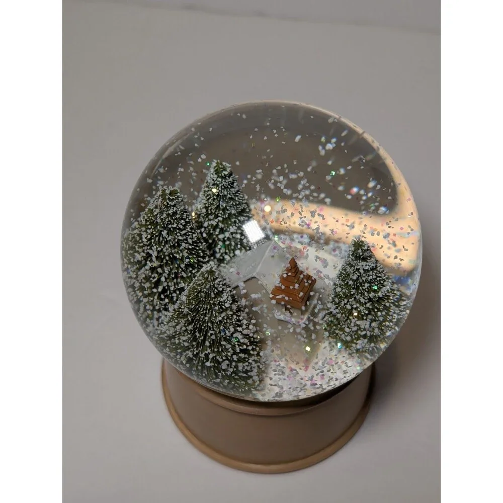 Magnolia Silos Waco Chapel Snow Globe, Clear & Full